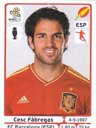 Cesc Fabregas Spain samolepka EURO 2012 #298